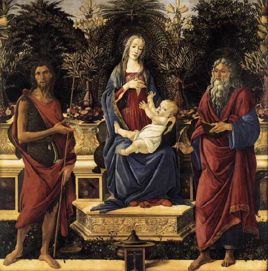 Sandro Botticelli The Virgin and Child Enthroned Sweden oil painting art